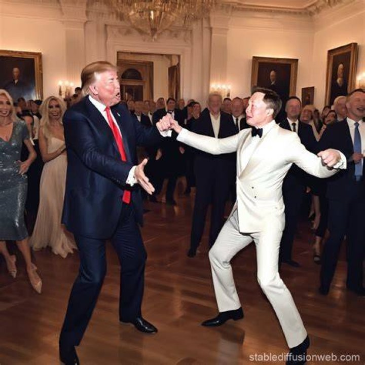 AI Creation of Trump and Musk Gracefully Dancing