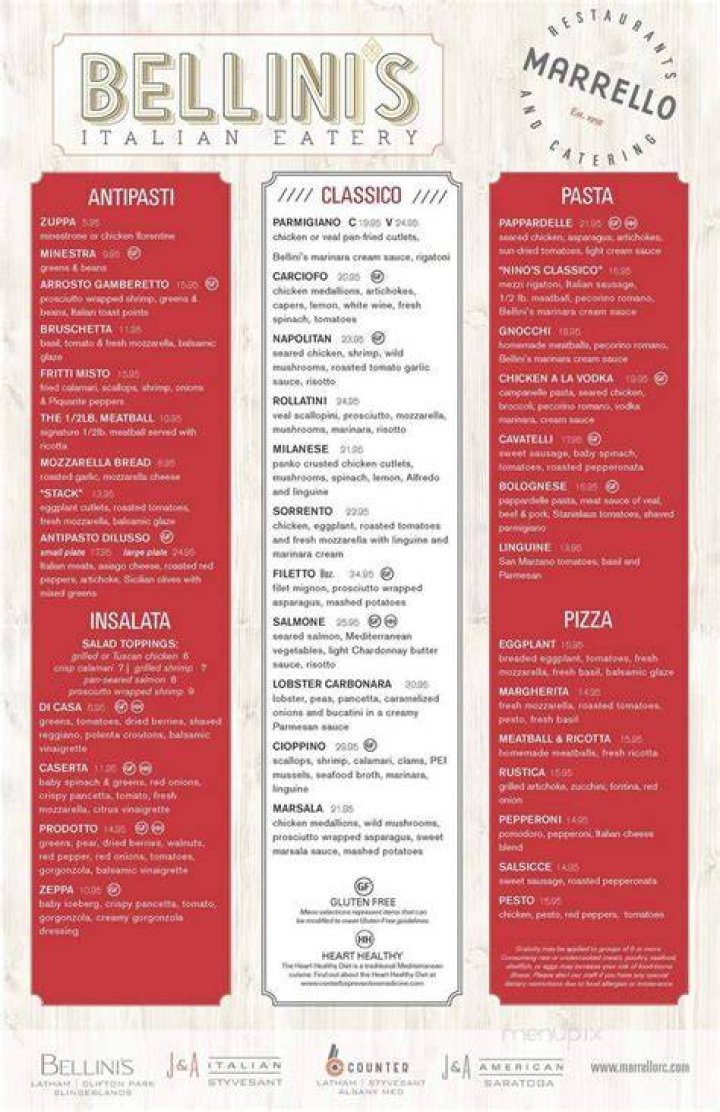 Best Bellini's Latham Restaurants & Spots - Reviews & Deals