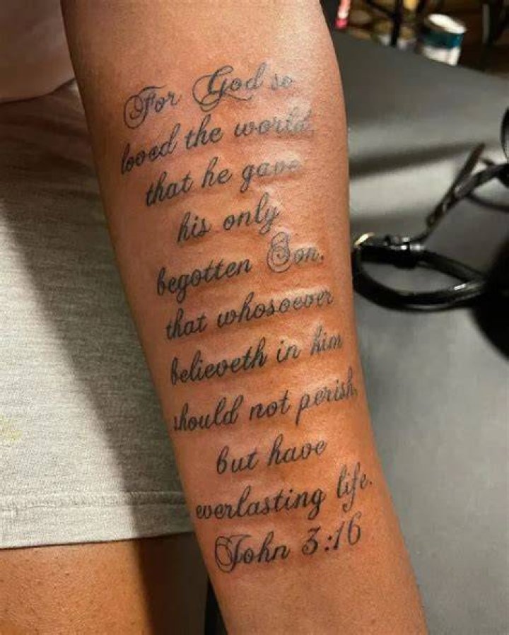 Bible Verse Tattoos: A Spiritual Expression of Faith