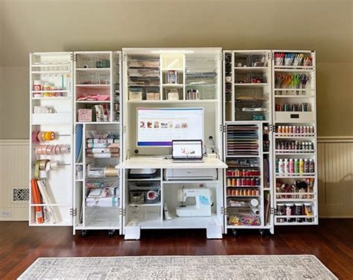 Craft Cabinet with Fold Out Table: Maximizing Space and Creativity