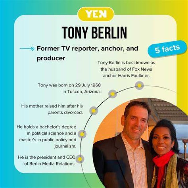 Exploring the Life of Tony Berlin: Harris Faulkner's Husband and His Remarkable Journey
