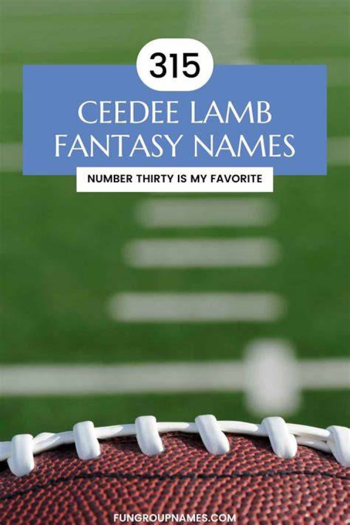 Exploring the World of CeeDee Lamb Fantasy Names: Creative Inspirations for Your Fantasy Football Team