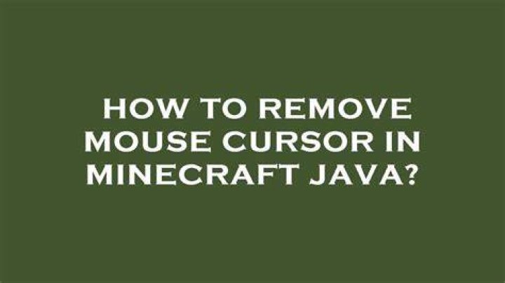 How to Remove Mouse Iris in Minecraft: A Comprehensive Guide