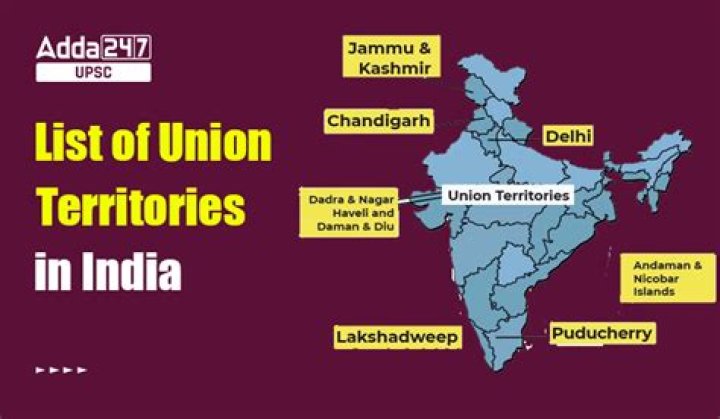 Names of Union Territories in India 2024