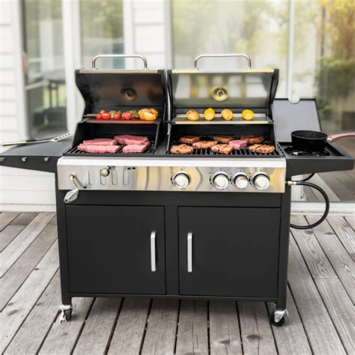 Premium StoneForge Grill: Outdoor Cooking Perfection