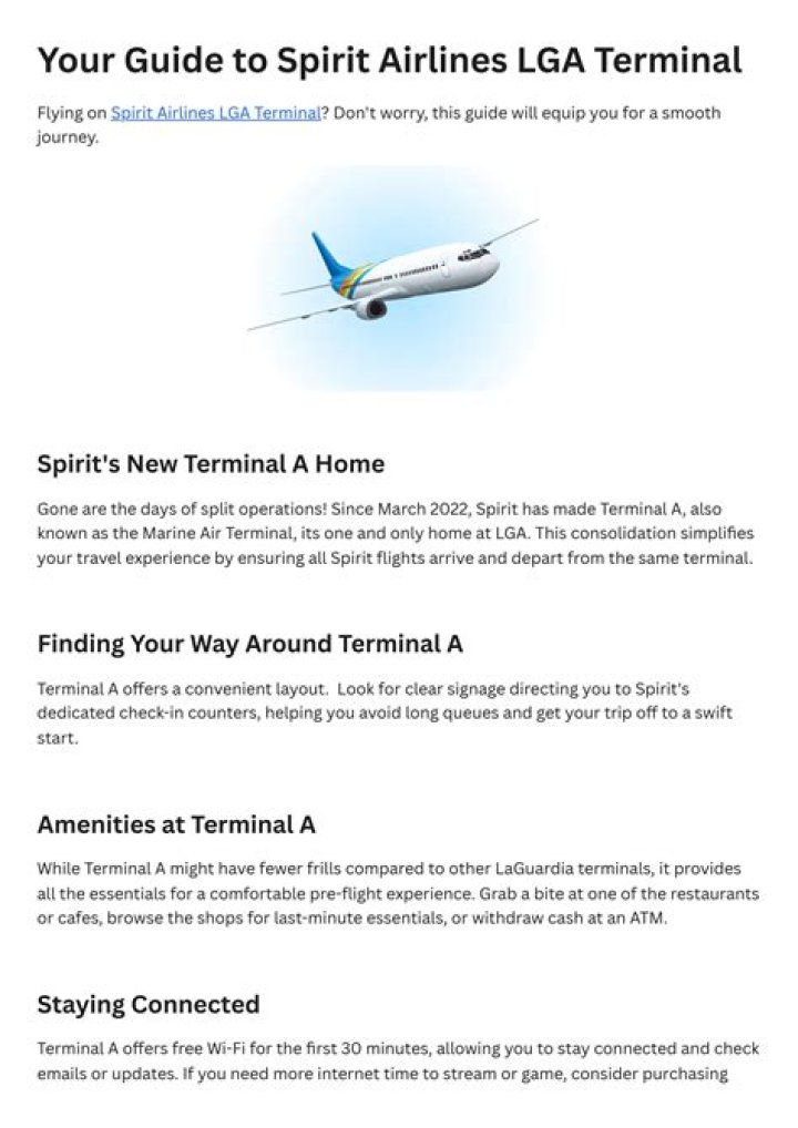 Spirit Airlines Terminal LGA: A Comprehensive Guide for Travelers