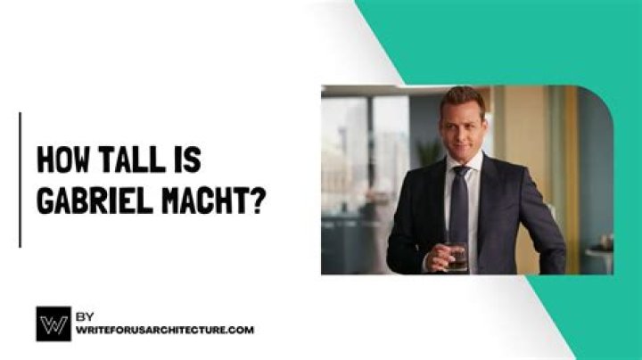 Surface-Level Insight into Gabriel Macht's Height