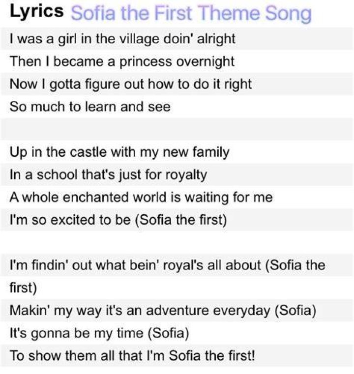 Unraveling the Magic of Sofia the First Theme Song Lyrics