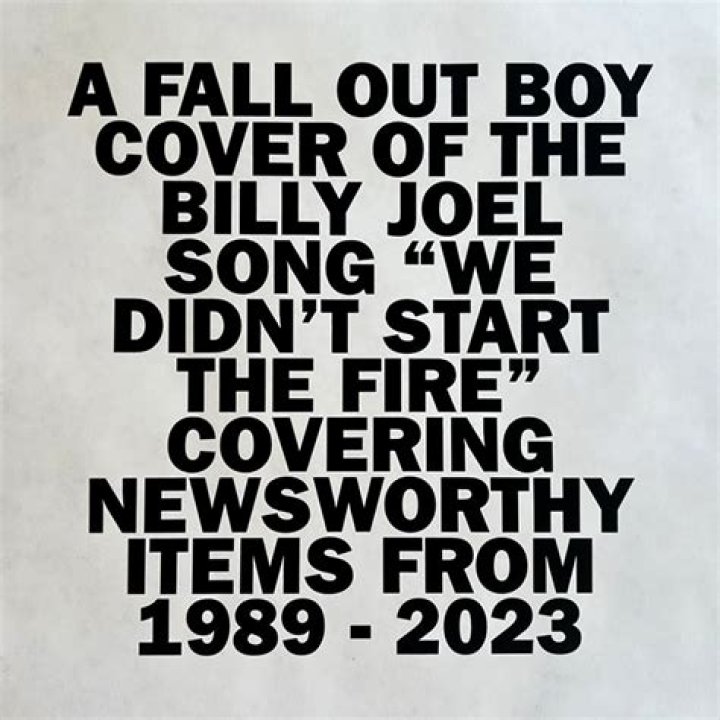 We Didn't Start the Fire: Fall Out Boy's Tribute to History