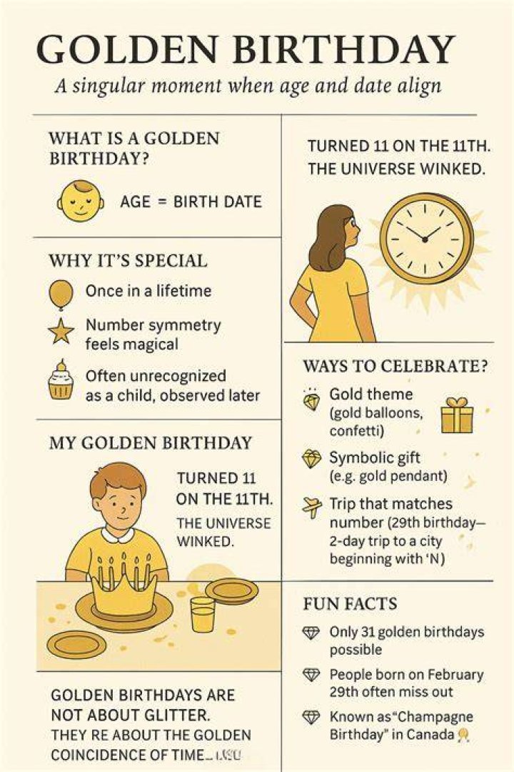 What's a Golden Birthday? Understanding the Significance and Celebration